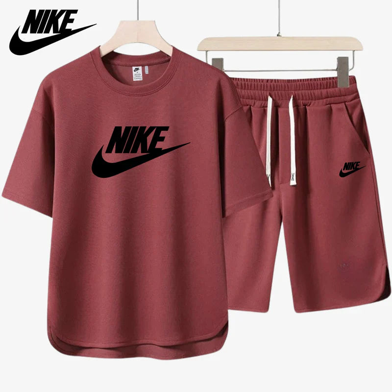 NIKE – Conjunto completo de camiseta y pantalones cortos casuales 2025