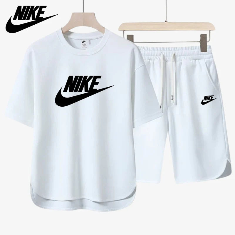 NIKE – Conjunto completo de camiseta y pantalones cortos casuales 2025