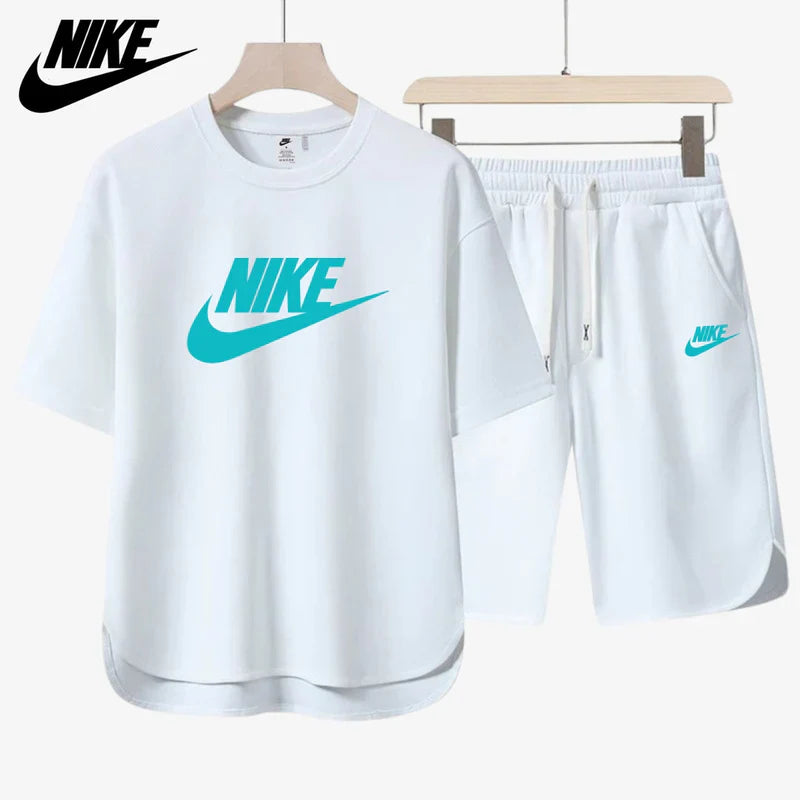 NIKE – Conjunto completo de camiseta y pantalones cortos casuales 2025