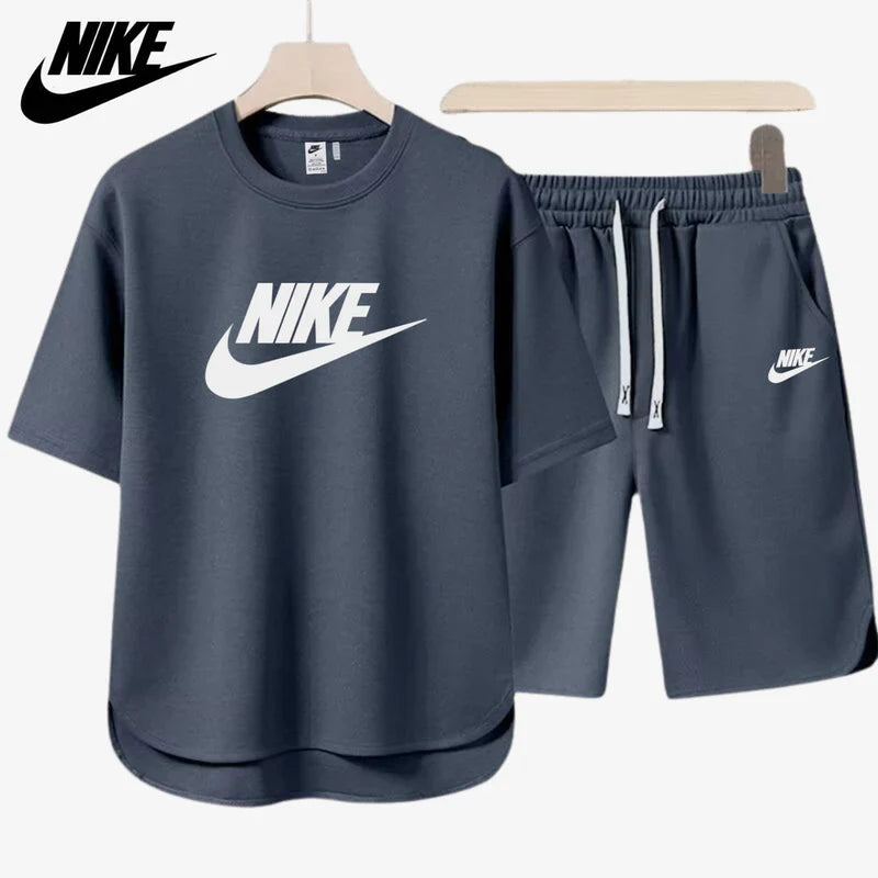 NIKE – Conjunto completo de camiseta y pantalones cortos casuales 2025