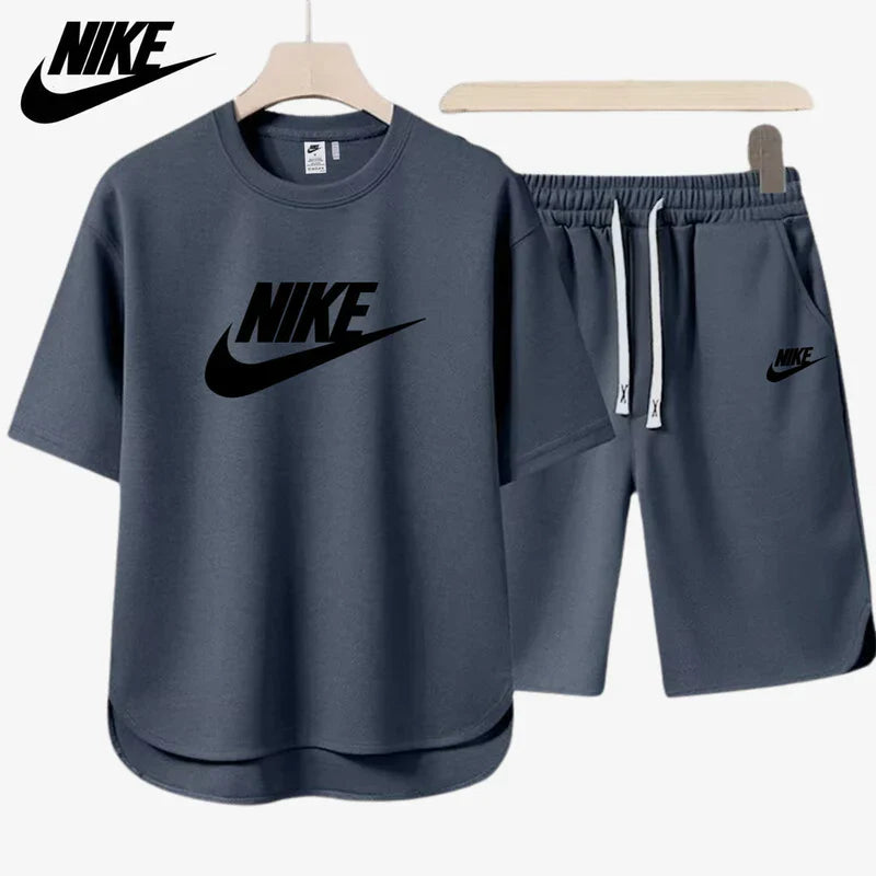NIKE – Conjunto completo de camiseta y pantalones cortos casuales 2025
