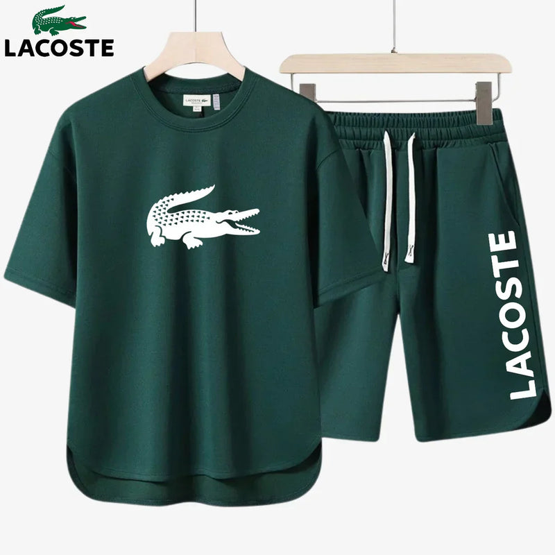 Conjunto de Camiseta y Pantalones Cortos Lacoste™ – Edición 2025