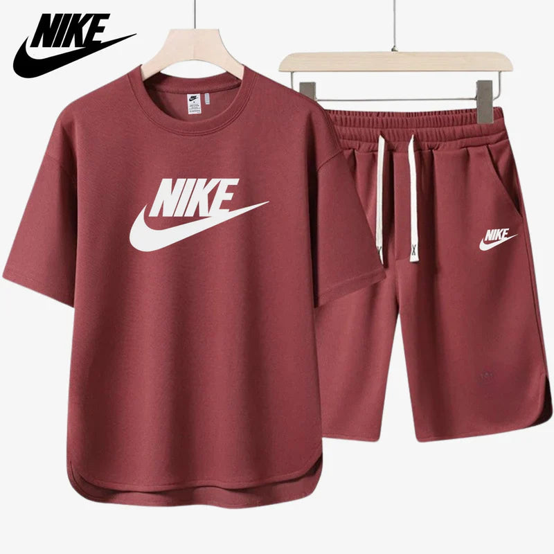 NIKE – Conjunto completo de camiseta y pantalones cortos casuales 2025